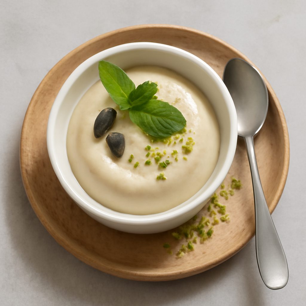 Budino di riso Shirataki con crema di zucca Low Carb