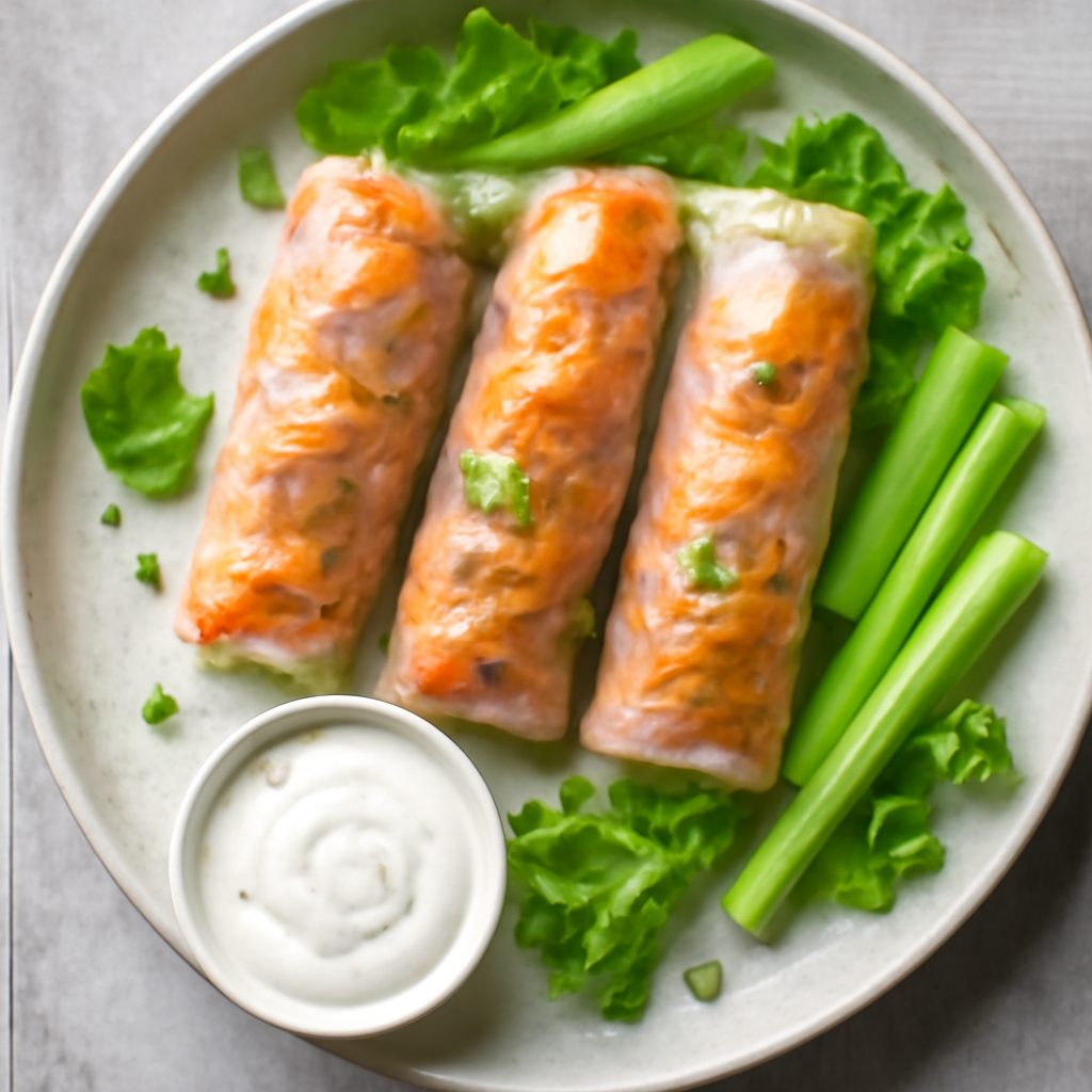 Buffalo Chicken Spring Rolls Proteico Low-Carb