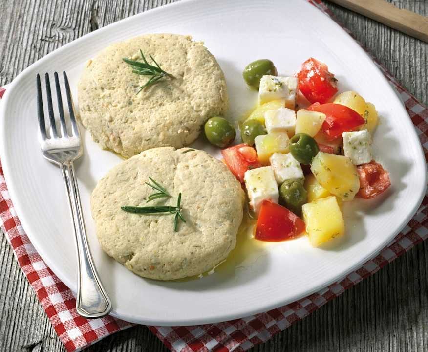 Burger di tacchino e insalata di patate Low Fat