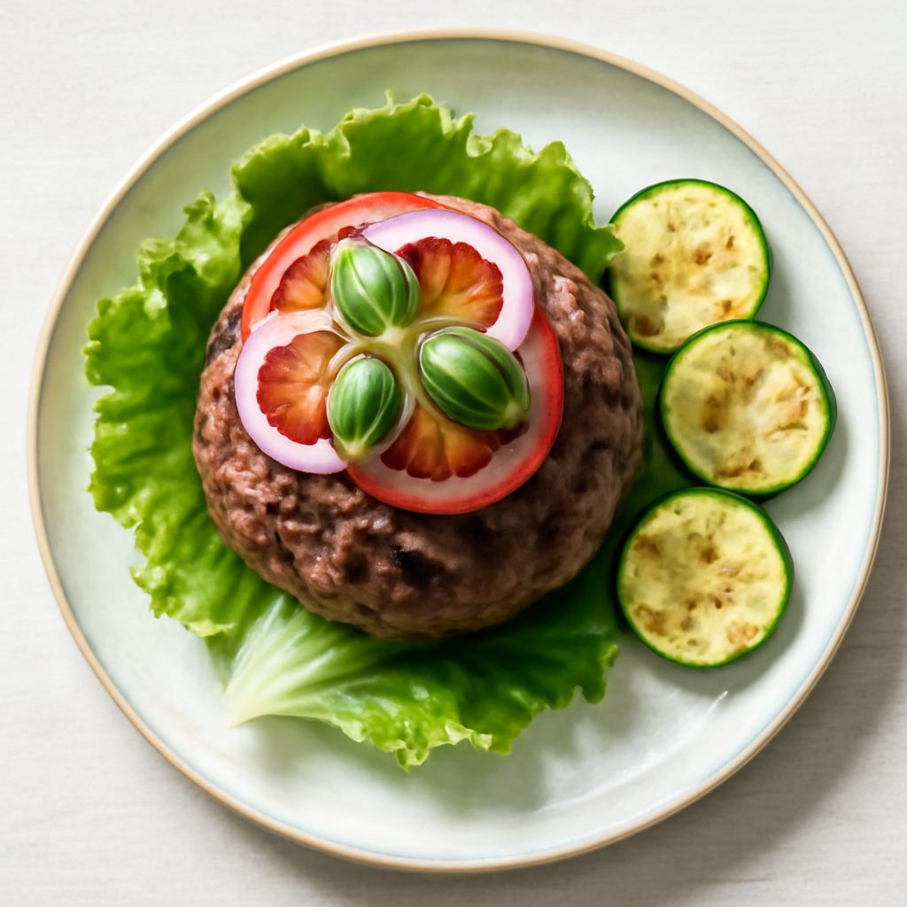 Burger proteico di quinoa e verdure low-carb
