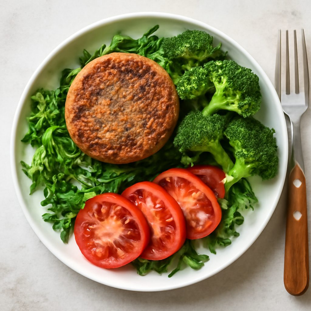 Burger vegetali proteici low-carb
