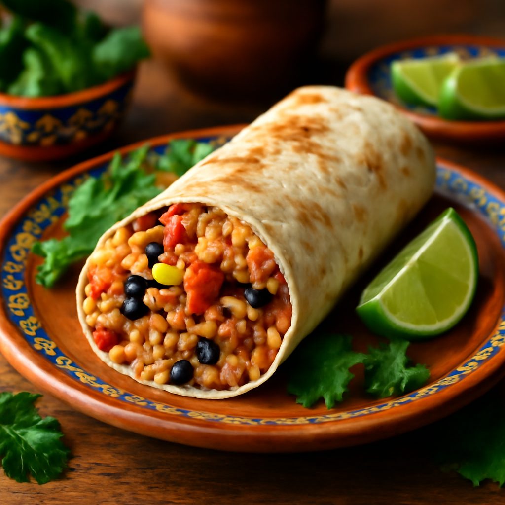 Burrito Messicano con Chorizo e Cavolfiore