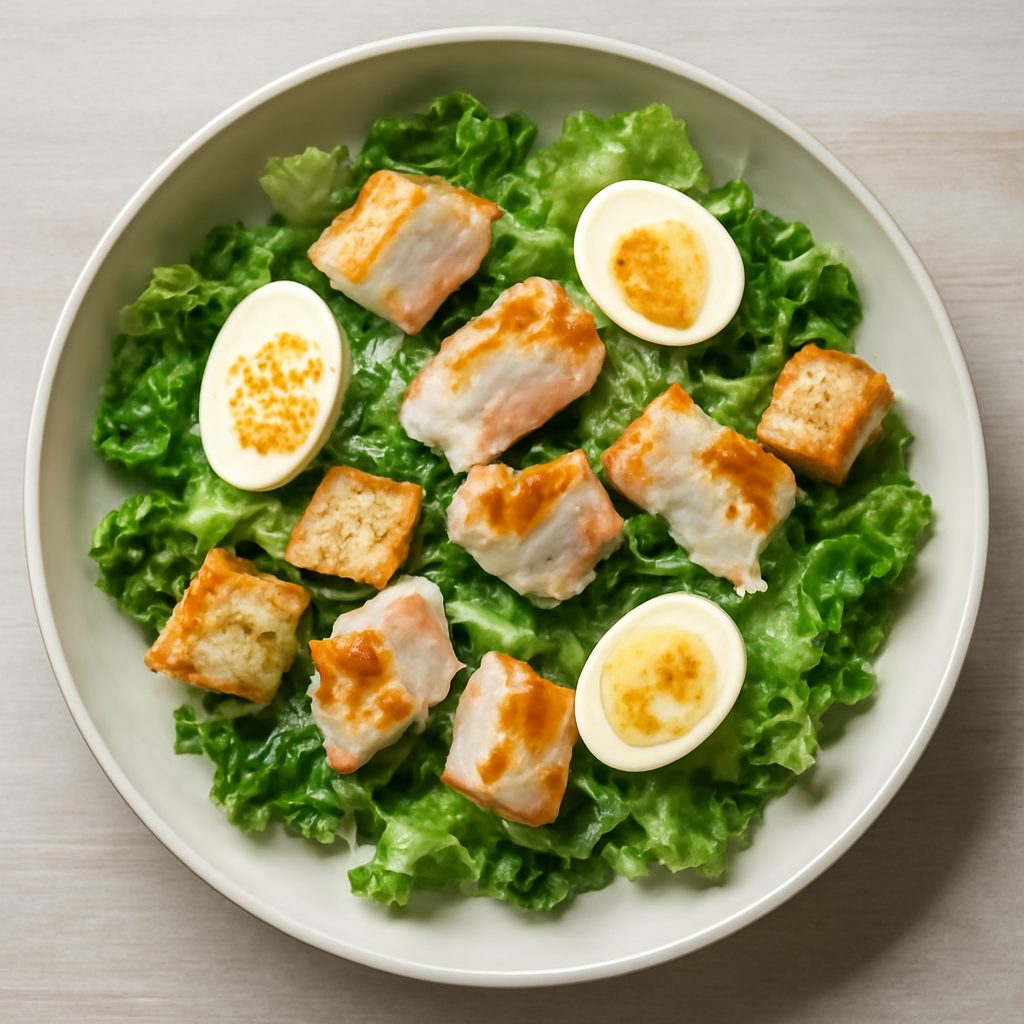 Caesar Salad con Salmone e Radicchio