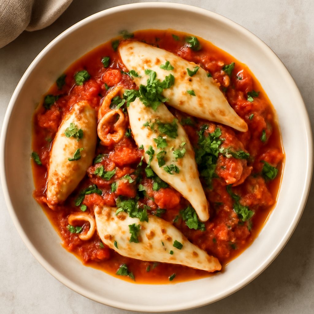 Calamari alla marchigiana low-carb proteico