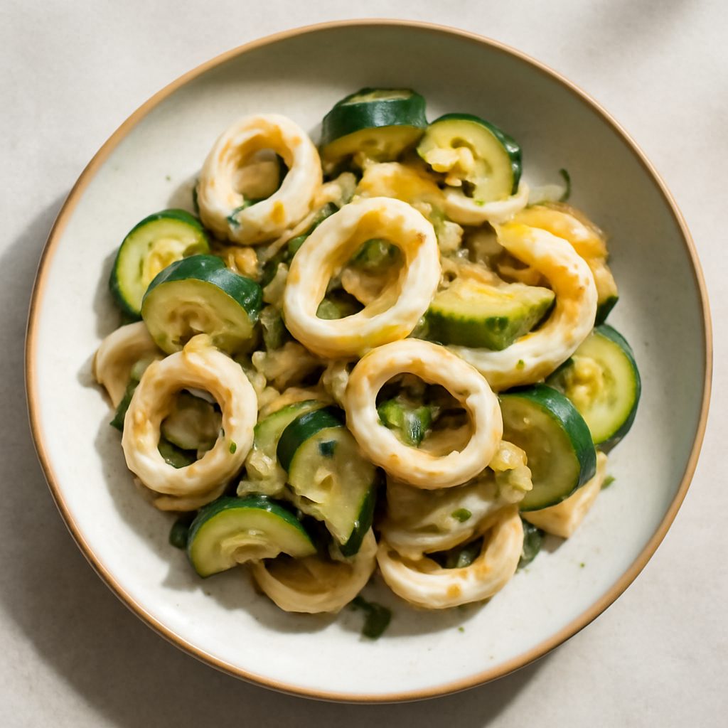 Calamari cipolle e zucchine
