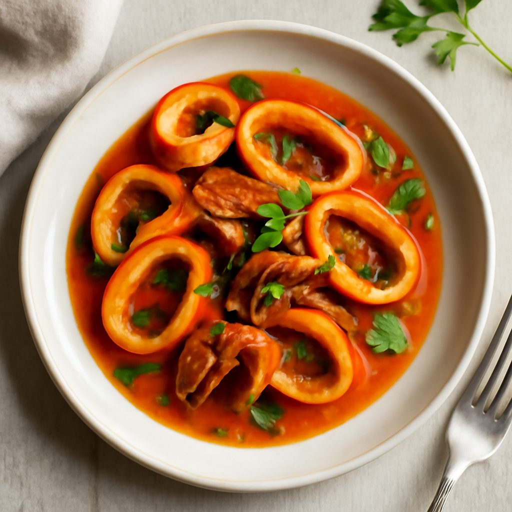 Calamari in umido proteico low-carb