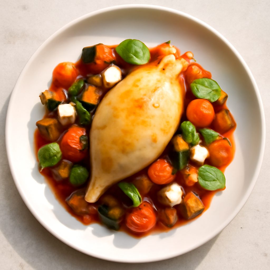 Calamaro ripieno alla norma Protein