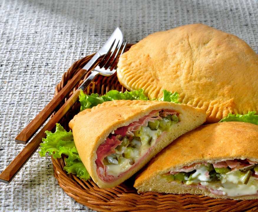 Calzoni ripieni con verdure e prosciutto Low Fat