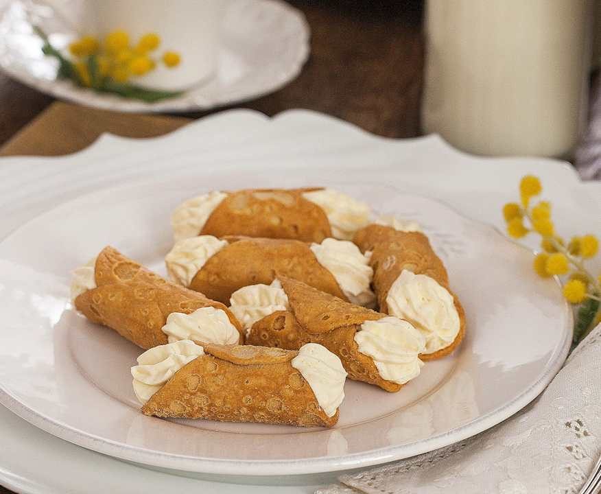 Cannoli alla crema Chantilly Low Fat