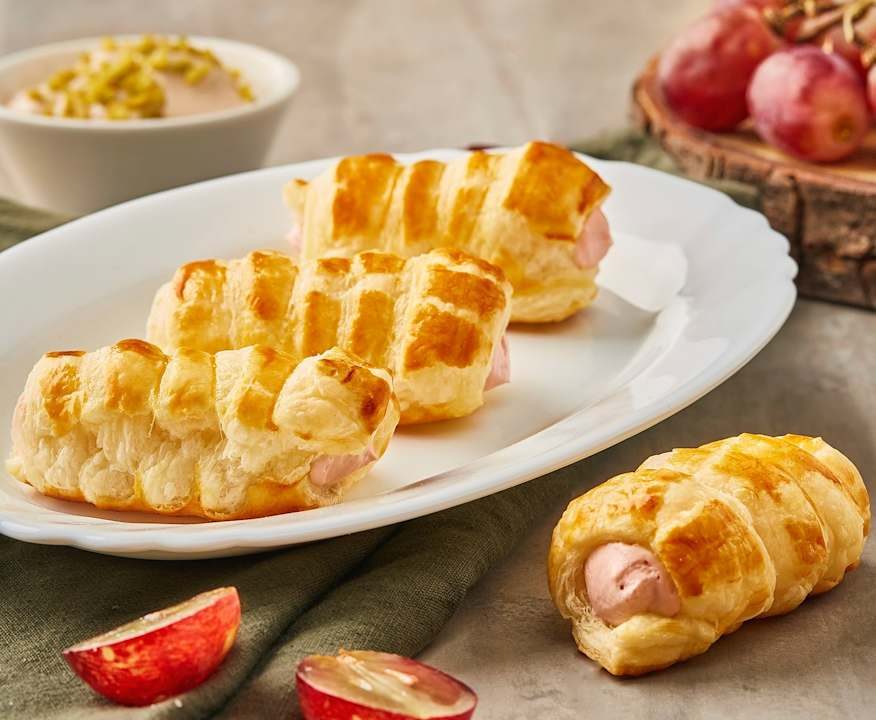 Cannoncini alla crema di vino rosso Protein
