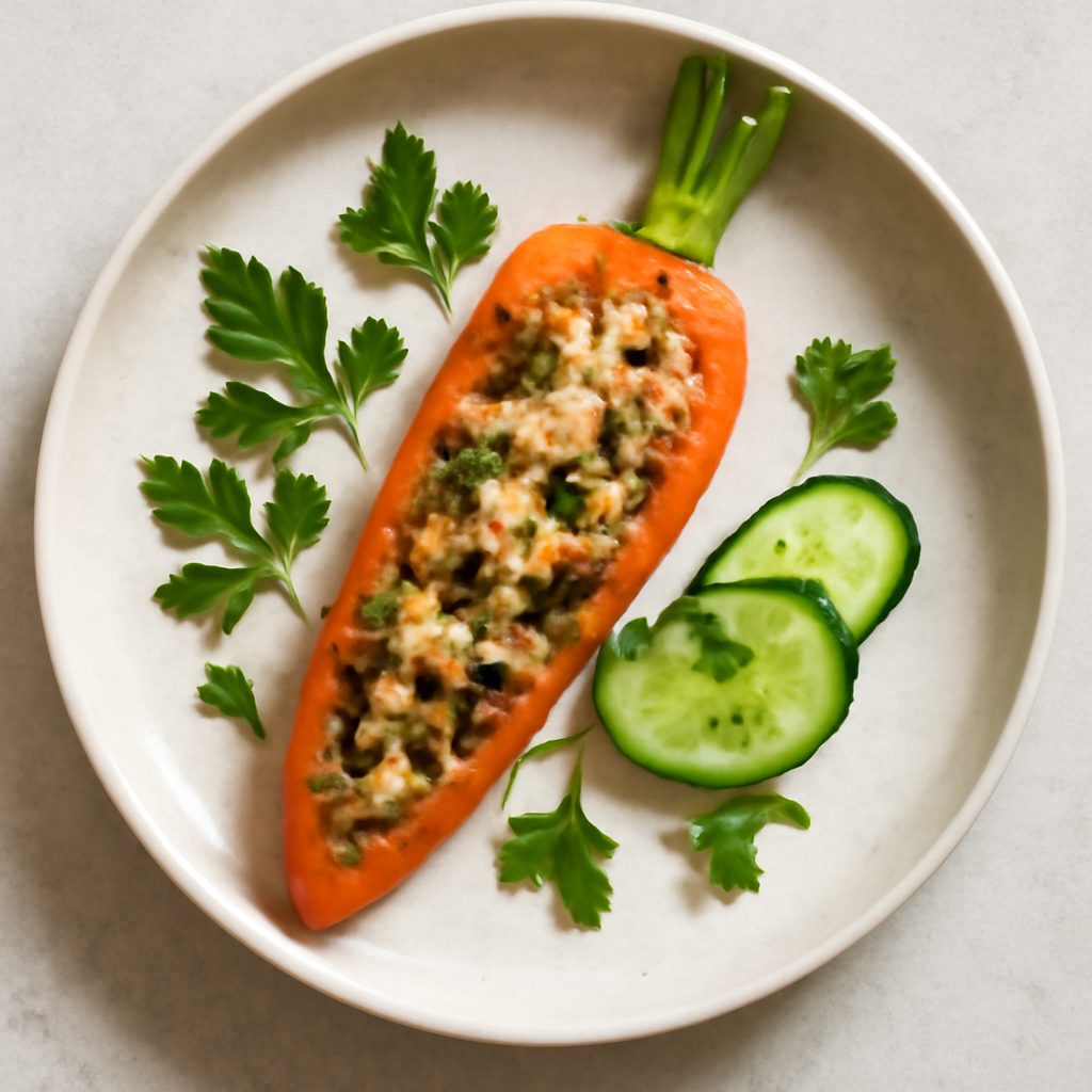 Carota Ripiena con Croccante di Mandorle Protein