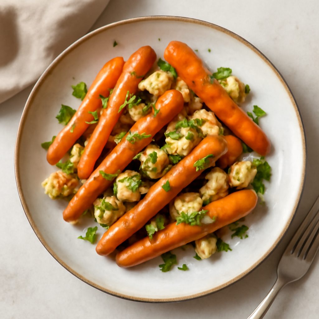 Carote insaporite con tofu