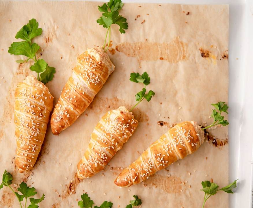 Carotine di pasta sfoglia con ripieno alle carote Protein