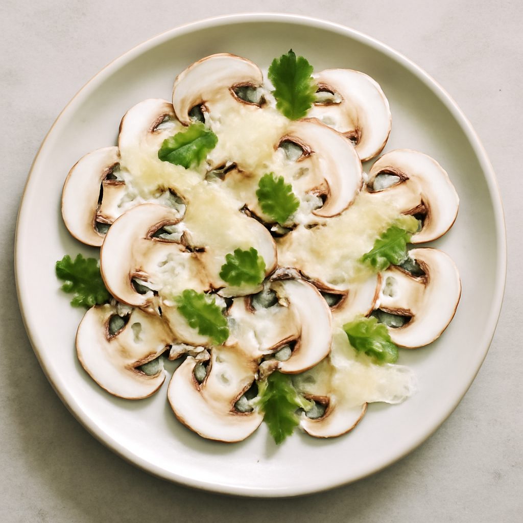 Carpaccio di Funghi e Parmigiano Reggiano Proteico Low-Carb