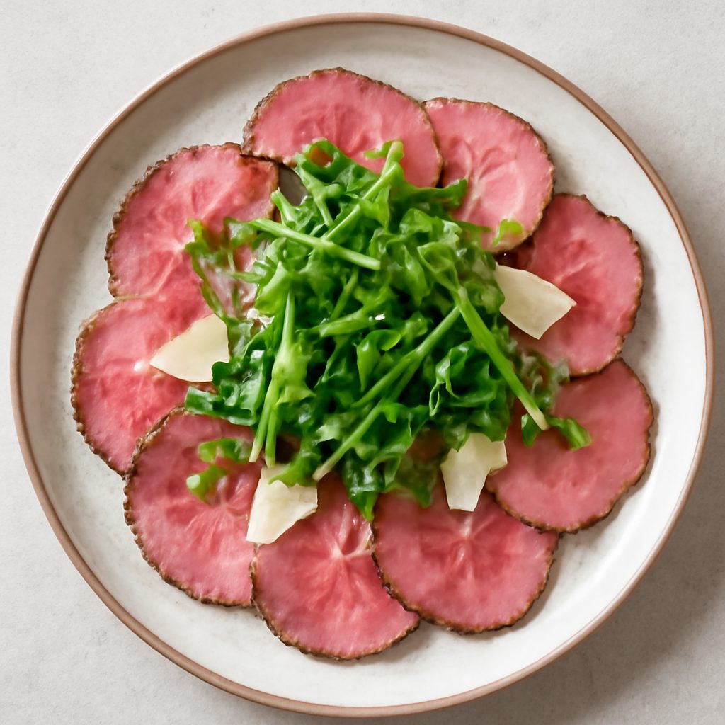 Carpaccio di roastbeef con insalata riccia Low Fat