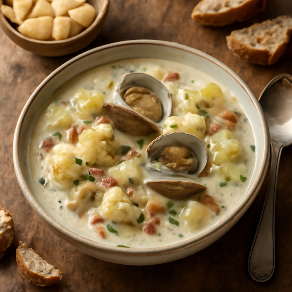 Zuppa di Vongole con Cavolfiore (Ipocalorica)
