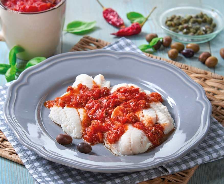 Cernia con salsa mediterranea Low Fat