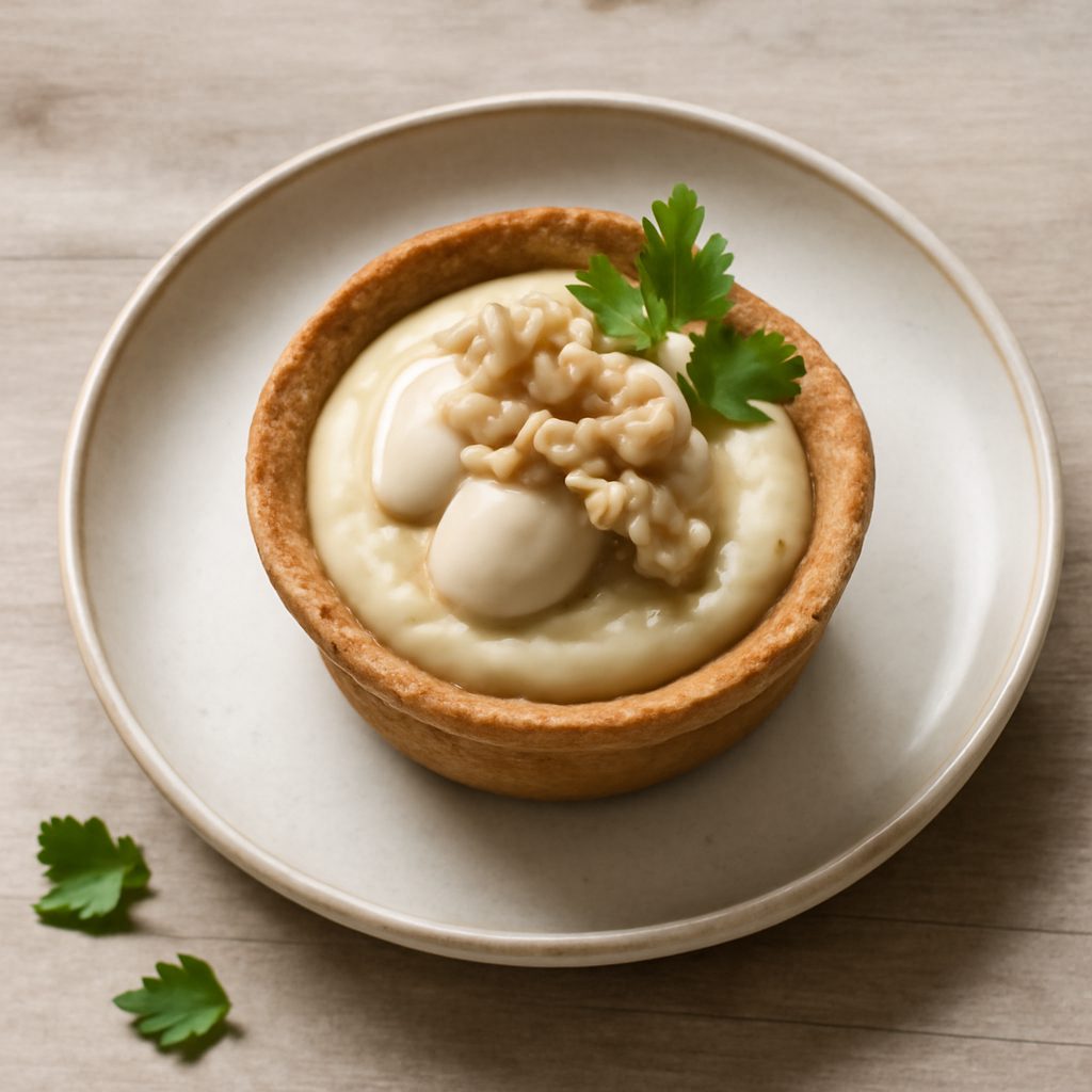 Cestini proteici di seppioline e vellutata di cannellini low-carb