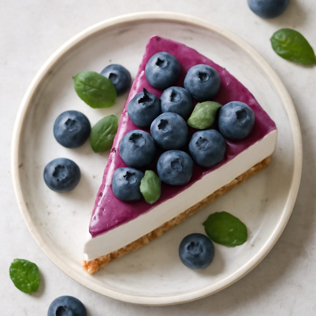 Cheesecake ai mirtilli proteica low-carb