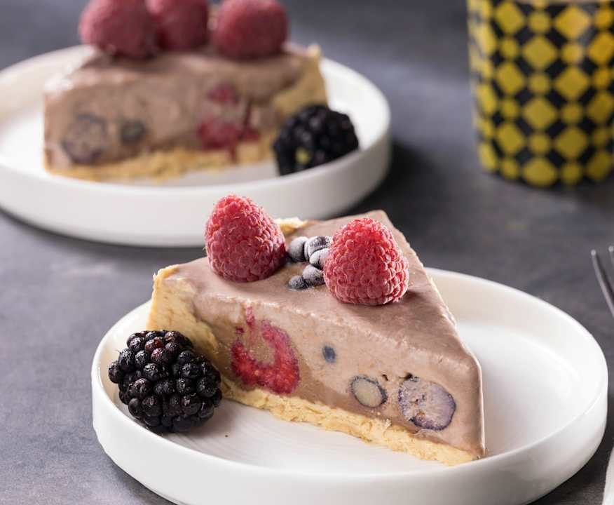 Cheesecake al cacao e frutti di bosco Protein