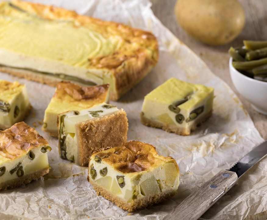 Cheesecake al forno con fagiolini Low Carb