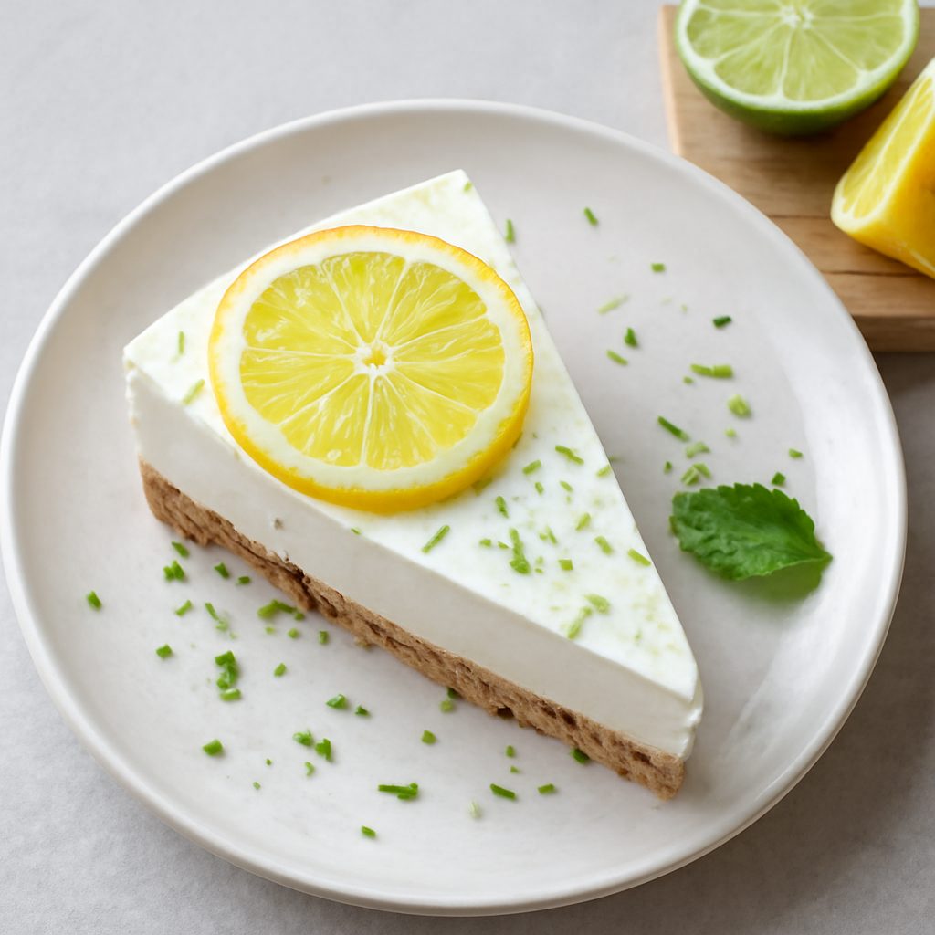 Cheesecake al limone e lime low-carb proteico