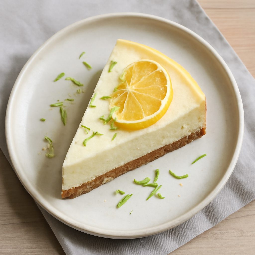 Cheesecake al limone proteico low-carb