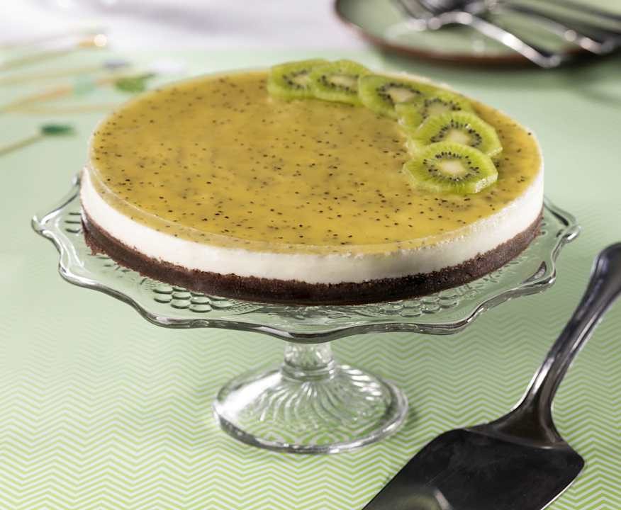 Cheesecake cioccolato e salsa ai kiwi Protein
