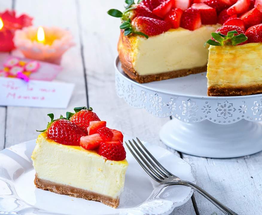 Cheesecake cotta alle fragole Low Fat