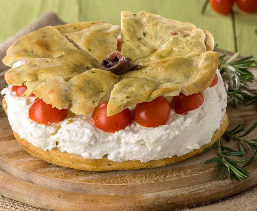 Cheesecake di focaccia alla stracciatella Protein