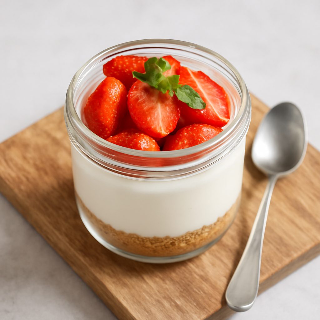Cheesecake in vasetto Proteico Low-Carb