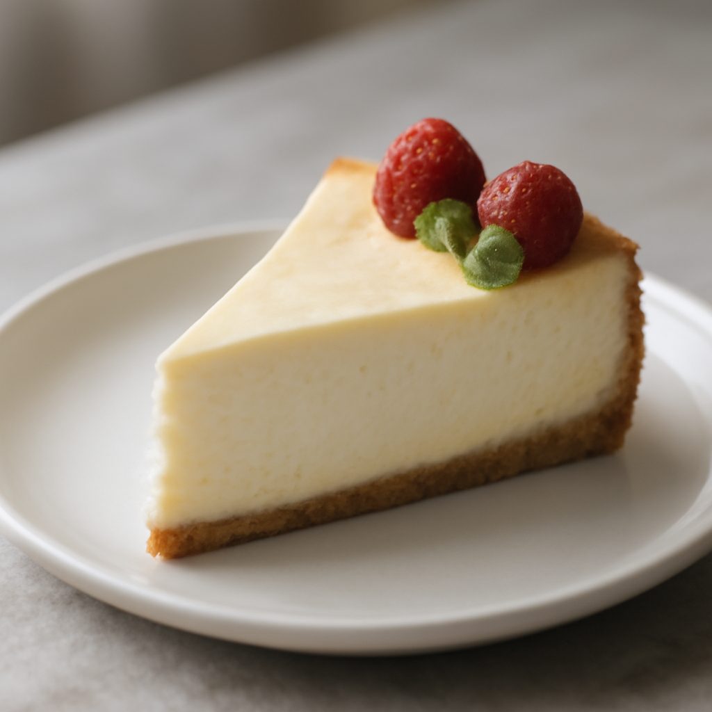 Cheesecake light americano con sciroppo d'acero e noci pecan