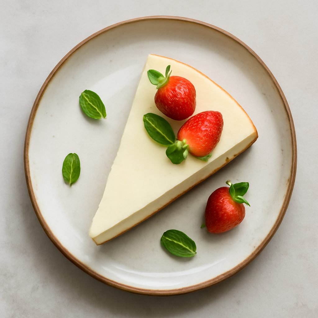 Cheesecake alla Crema Pasticcera e Fragole
