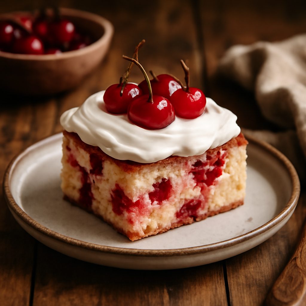 Cherry Poke Cake Light Fit