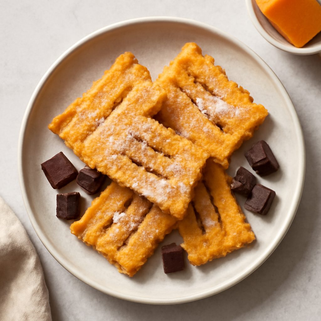 Chiacchiere zucca e cioccolato proteiche low-carb