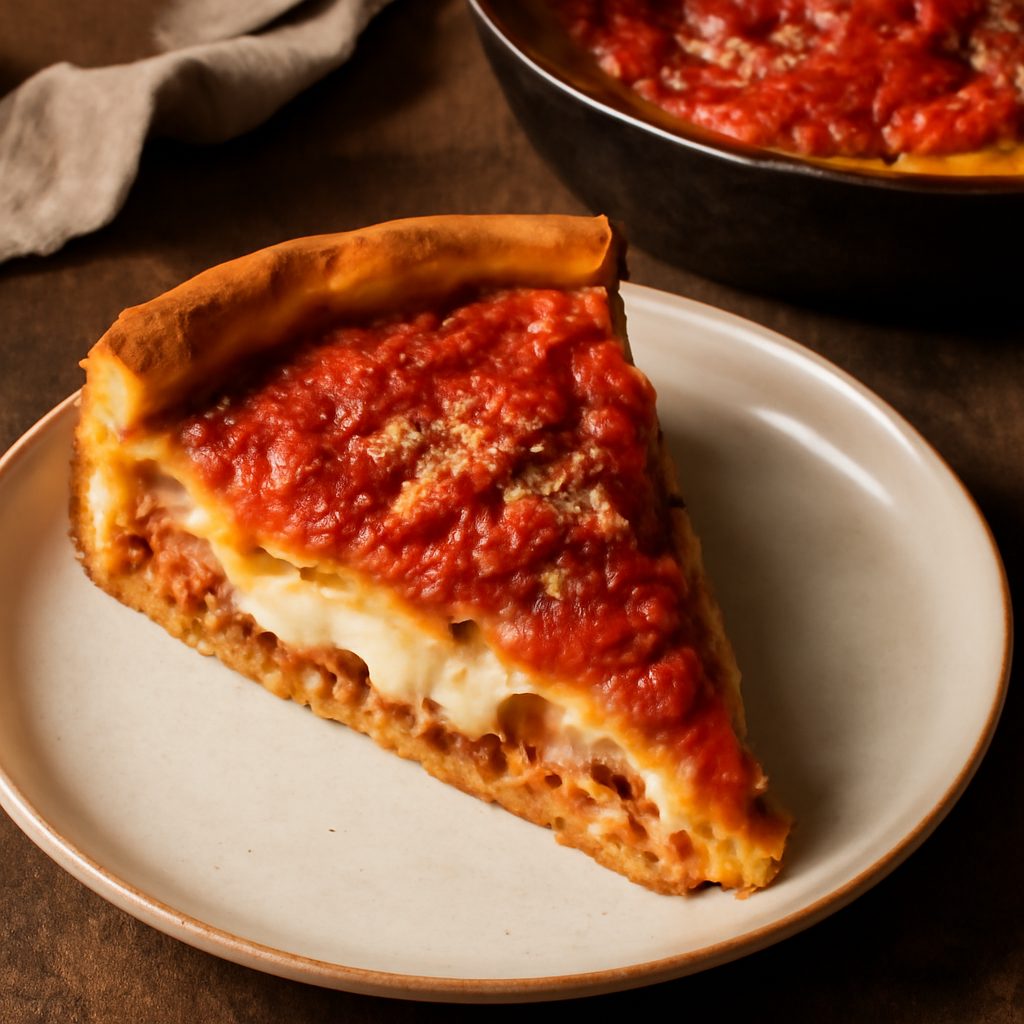 Pizza Ripiena Stile Chicago Low Carb