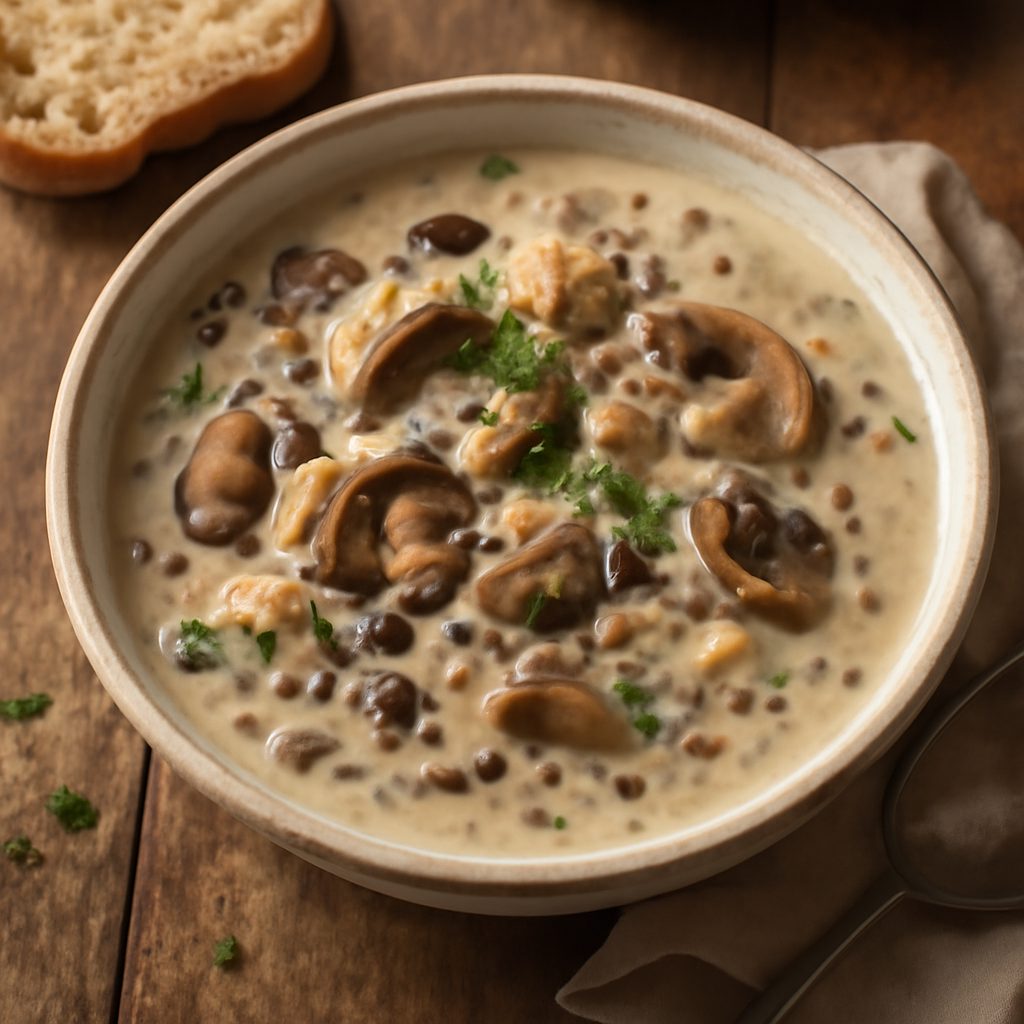 Zuppa di Pollo e Funghi con Riso Selvatico Protein