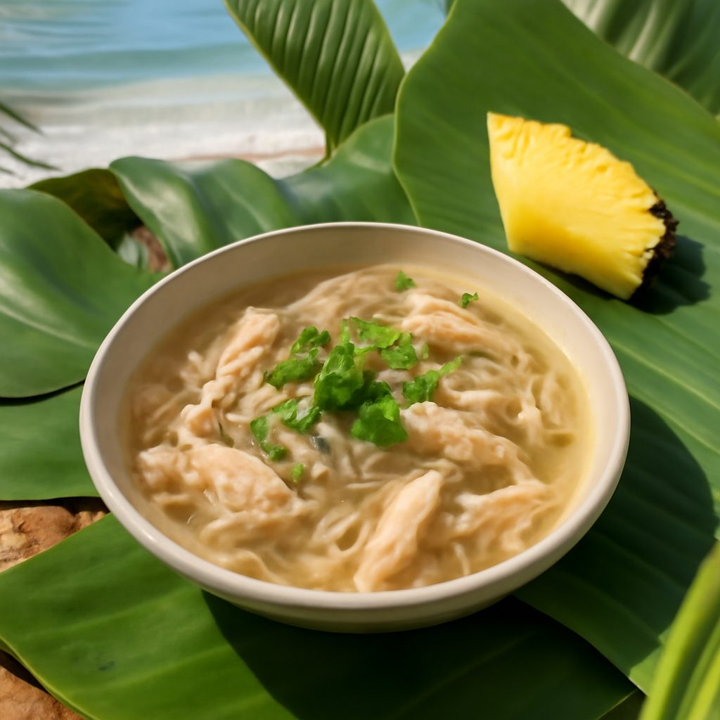 Zuppa di Pollo con Vermicelli alla Hawaiana