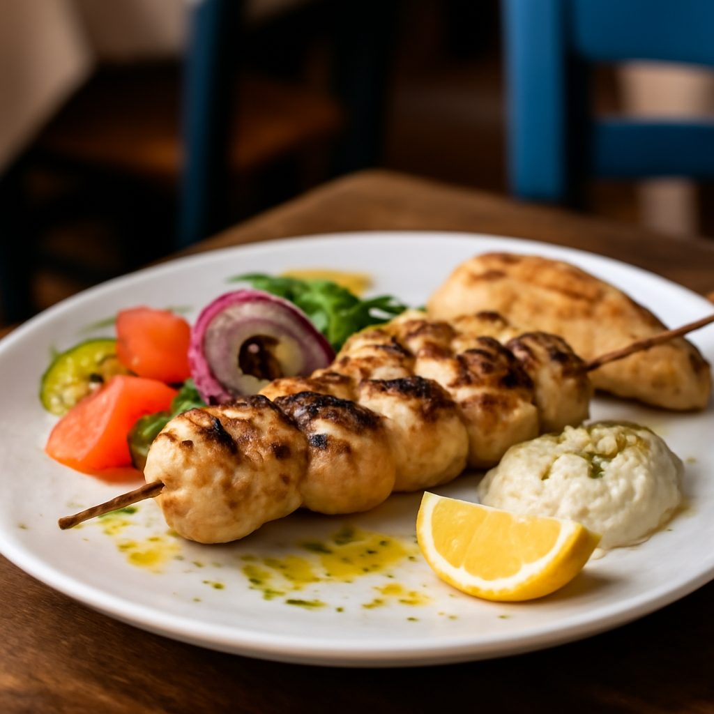 Chicken Souvlaki Greco
