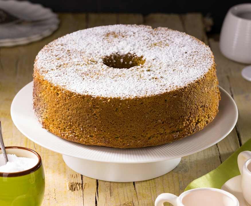 Chiffon cake al té verde matcha Protein