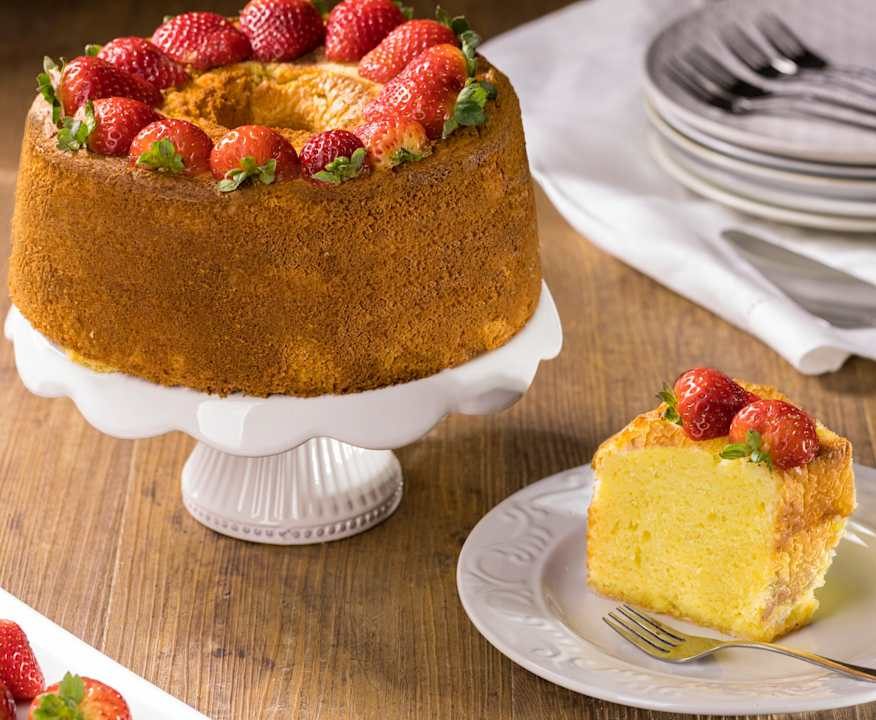 Chiffon cake alle fragole Low Fat