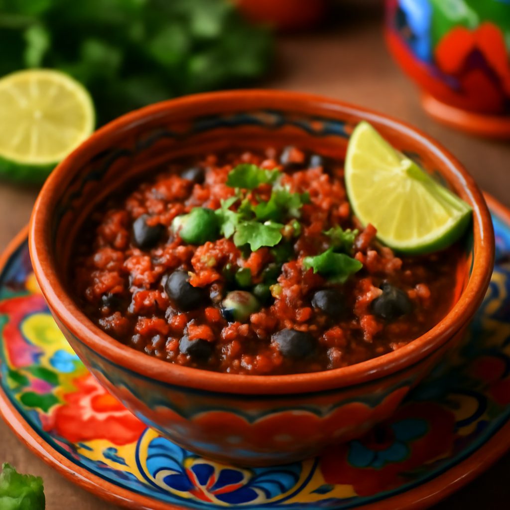 Chili di Chorizo e Fagioli Neri