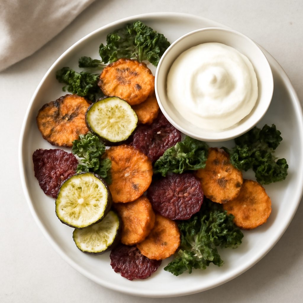 Chips di Verdure Low-Carb Proteiche al Forno