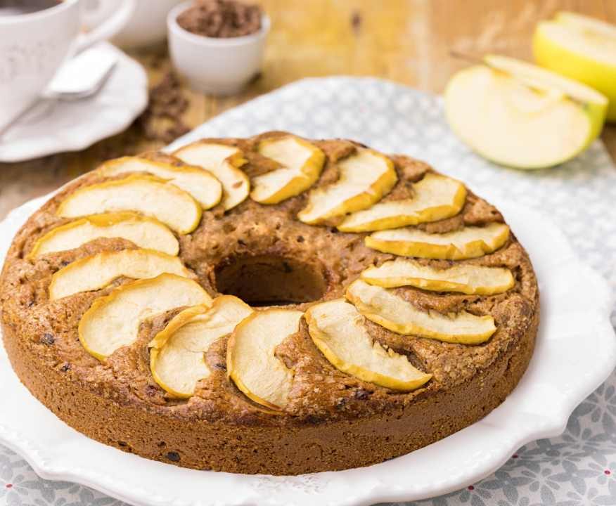 Ciambella alle mele con gocce di cioccolato Low Fat
