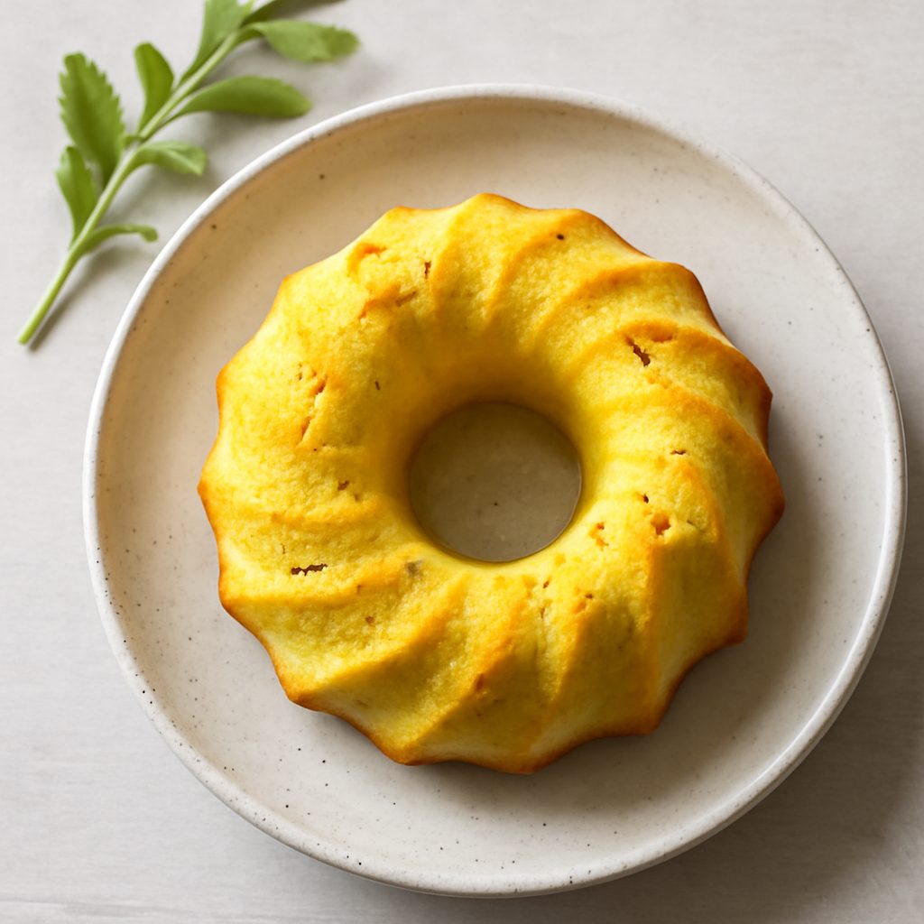 Ciambella allo zafferano proteica low-carb