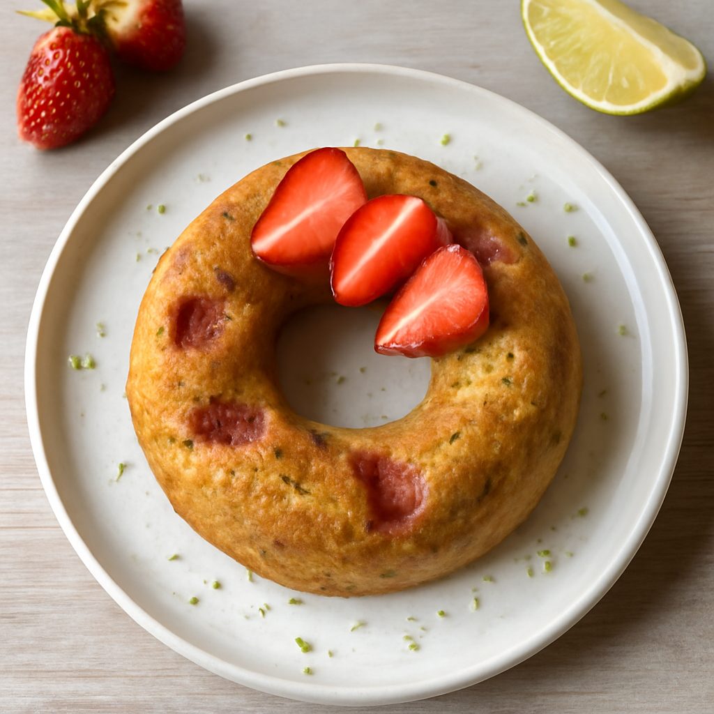 Ciambella lime e fragole