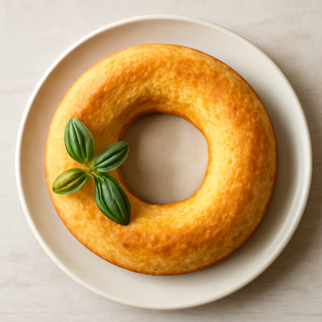 Ciambella Proteica di Mandorle con Halloumi, Mirtilli e Rosmarino - Low Carb