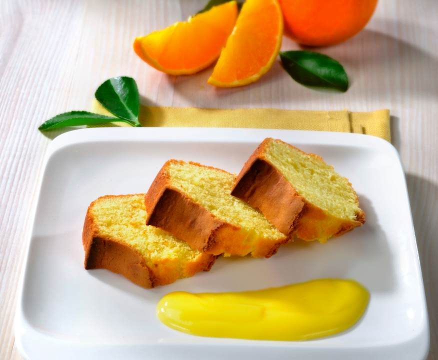 Ciambellone con crema all'arancia Low Fat