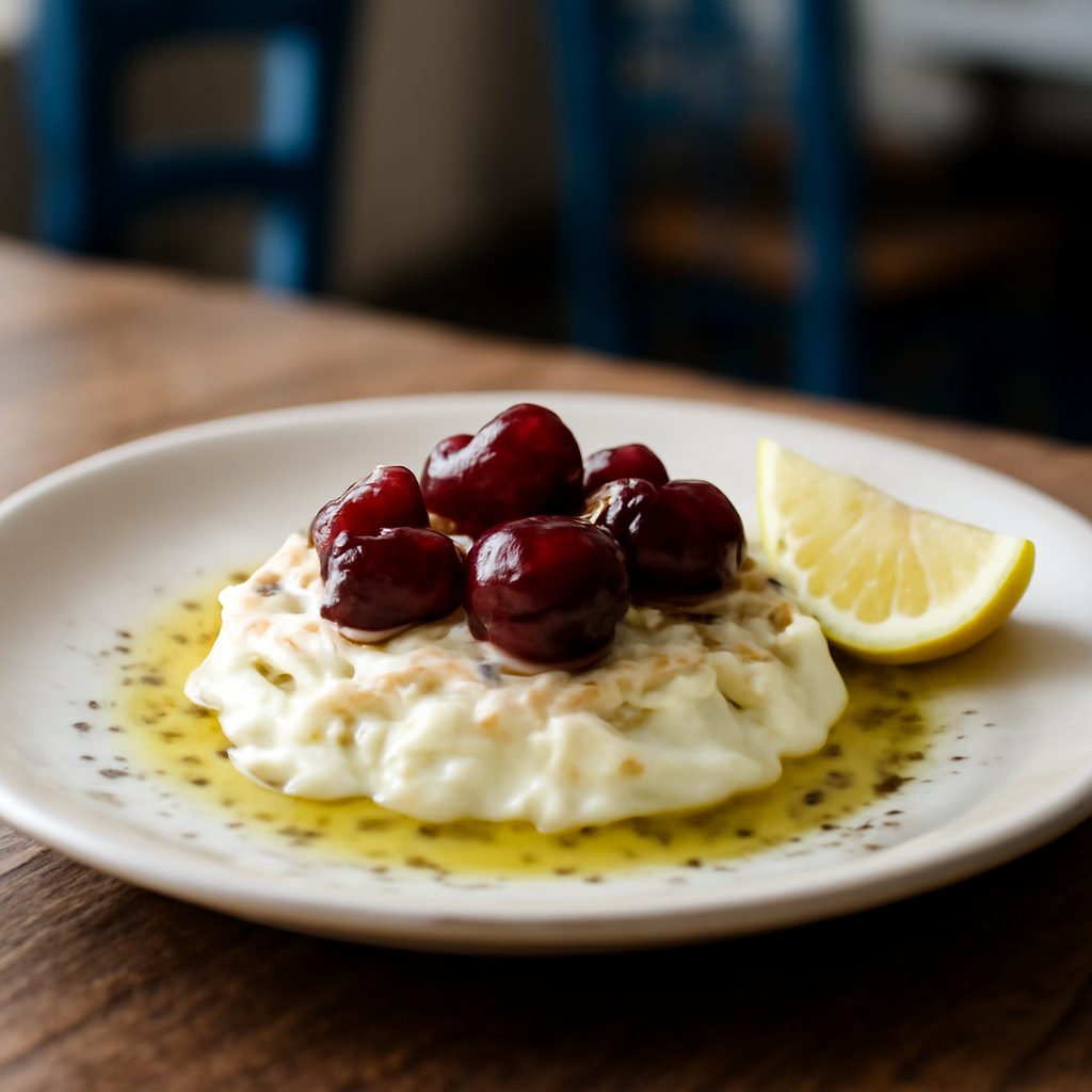 Ciliegie Greche con Ricotta Greco e Feta Low Fat