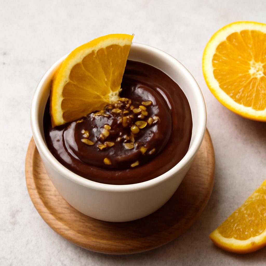 Cioccolata calda all'arancia su stecco - Versione